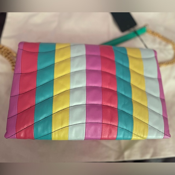 NEW Escada Medium Leather Multicolor Heart Bag - Picture 7 of 7